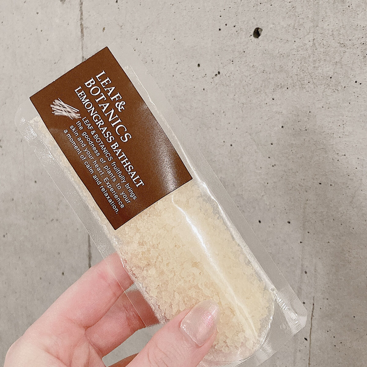 バスソルト レモングラス/LEAF＆BOTANICS /無機塩系入浴剤を使ったクチコミ（2枚目）