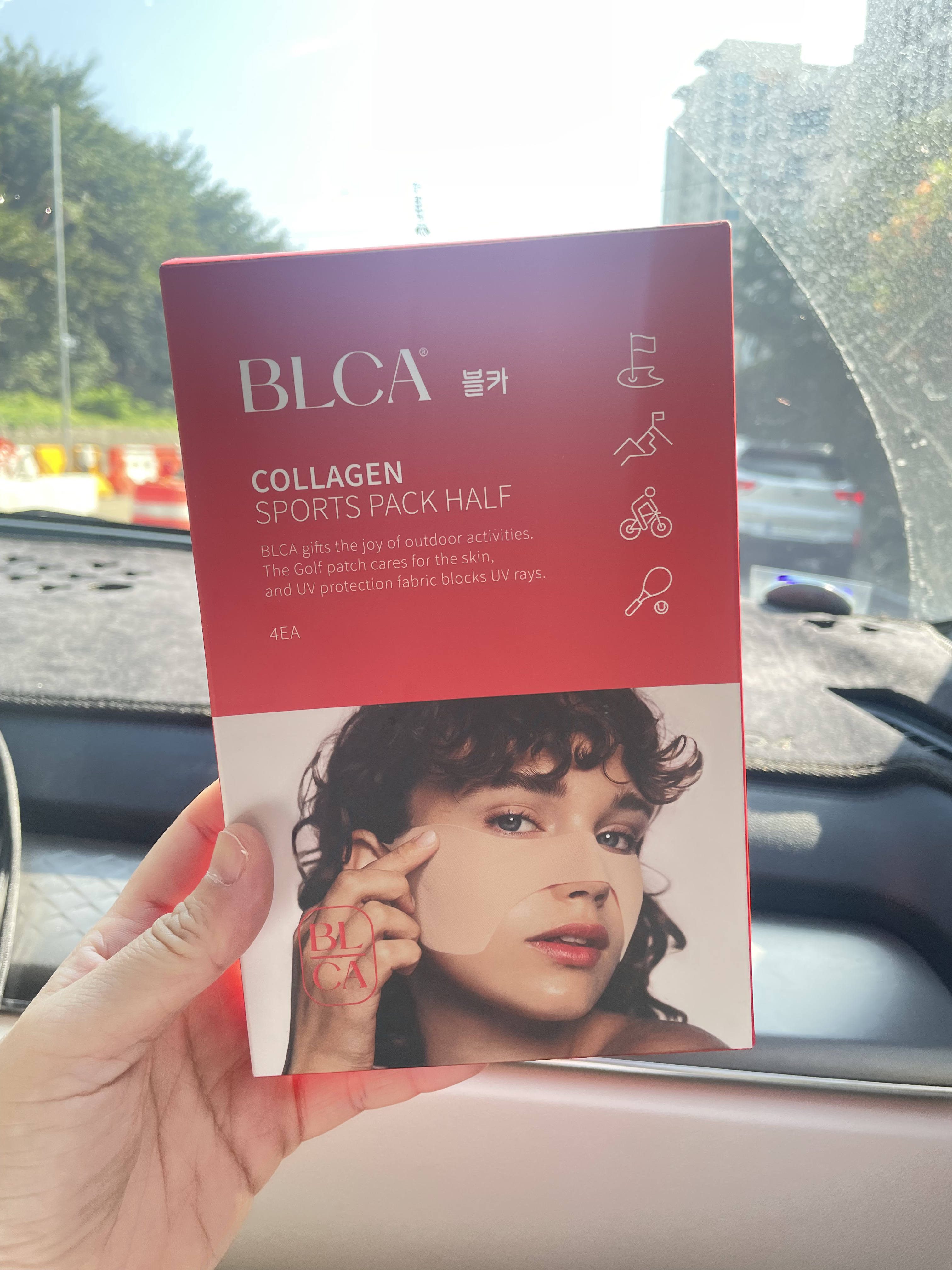 ブルカコラーゲン ゴルフマスクパックハーフ/BLCA/シートマスク・パックを使ったクチコミ（2枚目）