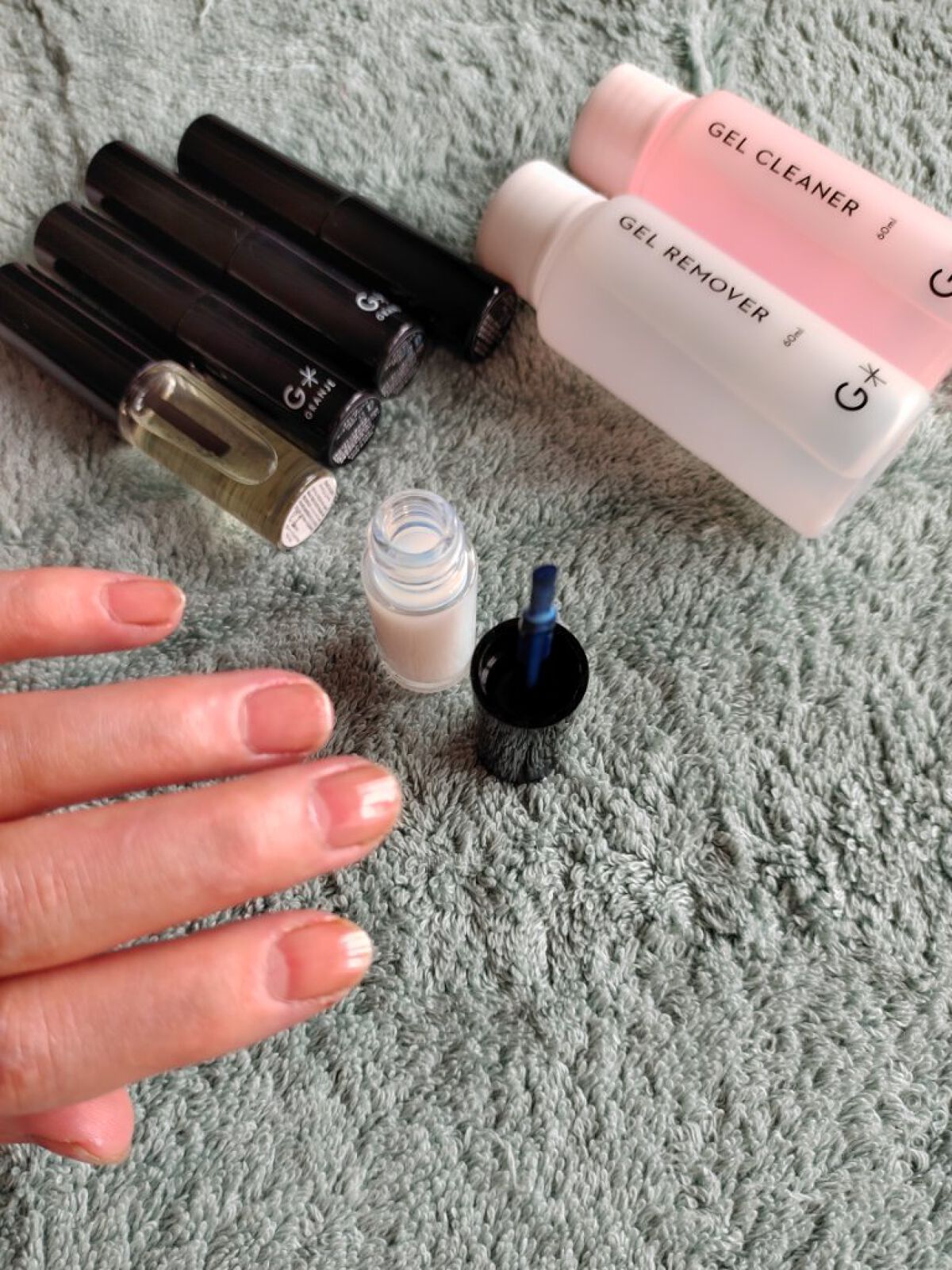 GEL POLISH SET + 1 COLOR GEL POLISH /GRANJE/ネイル用品を使ったクチコミ（3枚目）