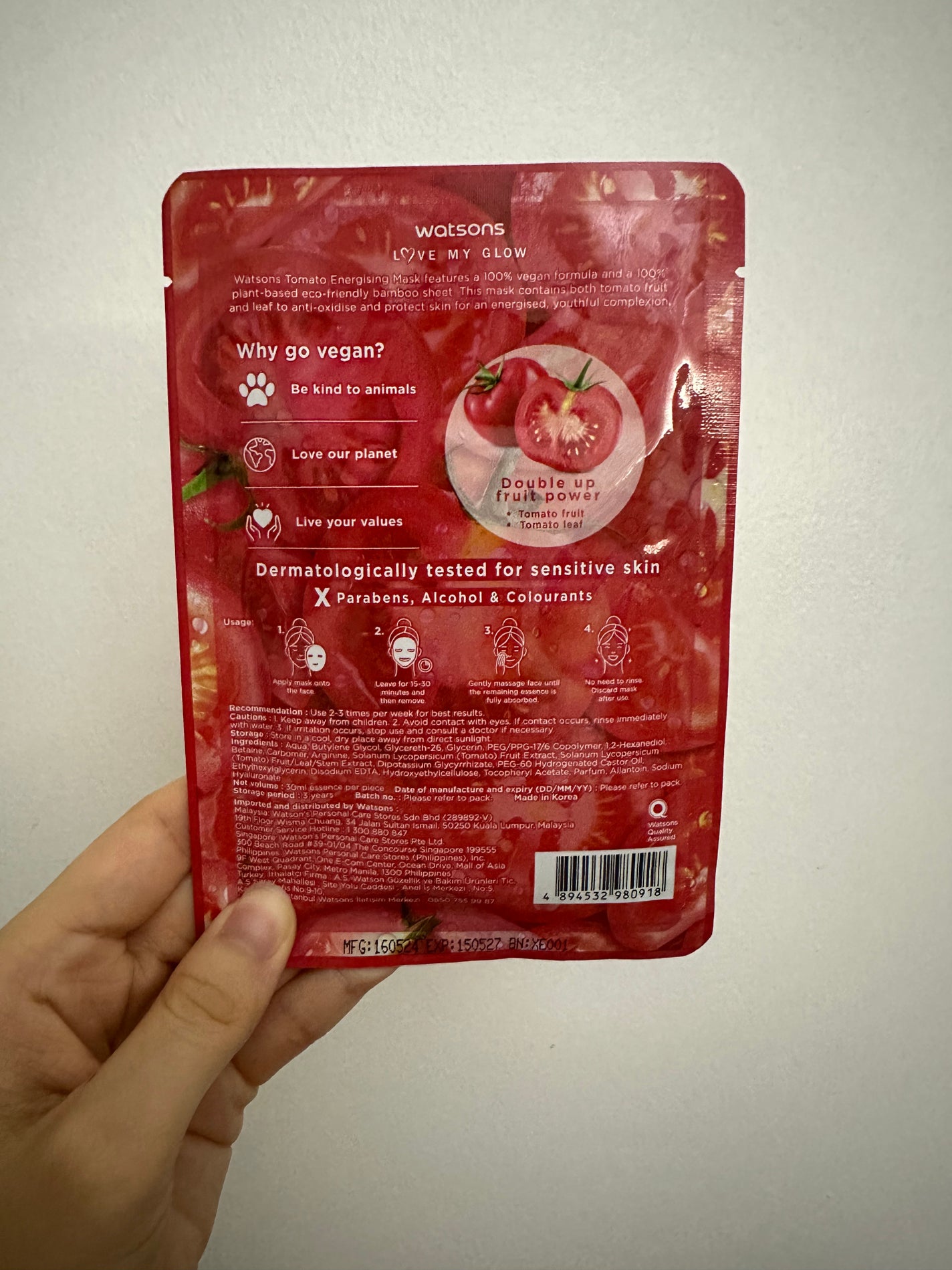 RiLy on LIPS 「WatsonsTOMATOENERGISINGMASK30ml..」(2枚目)