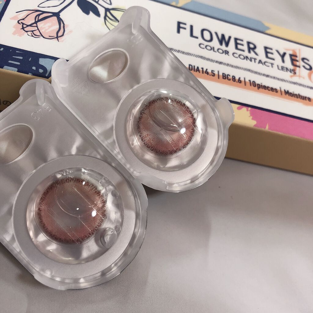 フラワーアイズ ワンデー/株式会社ビューフロンティア/ワンデー（１DAY）カラコンを使ったクチコミ（2枚目）