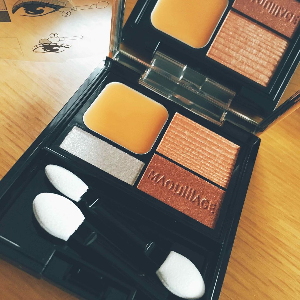 ドラマティックスタイリングアイズD/マキアージュ/アイシャドウパレットを使ったクチコミ（1枚目）