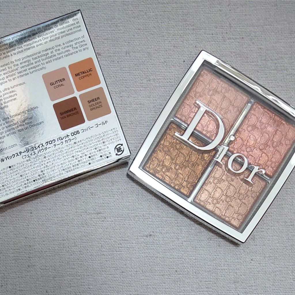 ディオール バックステージ フェイス グロウ パレット 005 コッパー ゴールド（生産終了）/Dior/ハイライトを使ったクチコミ（1枚目）