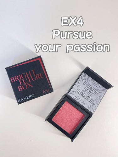 ブライトフューチャーボックス  EX4 Pursue your passion/KANEBO/シングルアイシャドウを使ったクチコミ（2枚目）