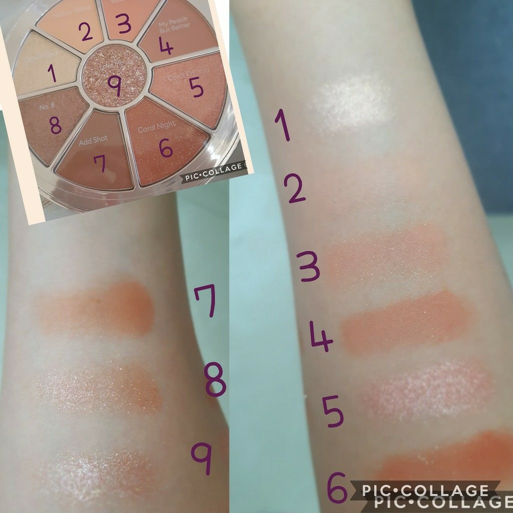 グロウエディションカラーフィルターシャドウパレット/MISSHA/アイシャドウパレットを使ったクチコミ（2枚目）