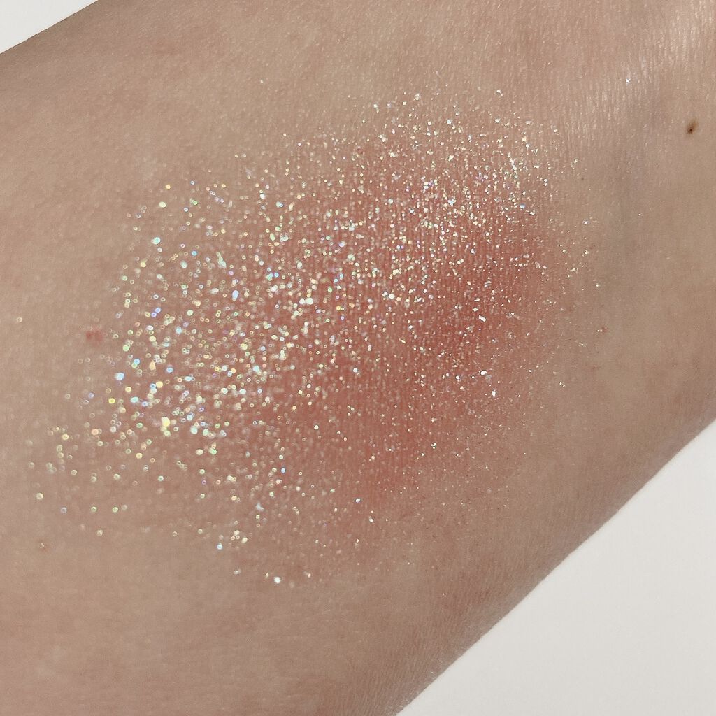 グリッター シャドウ カラー 03 コーラルサートン(CORAL SATURN)/rom&nd/グリッターを使ったクチコミ（2枚目）