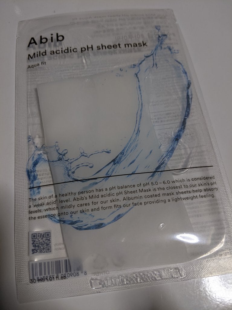 弱酸性pHシートマスク アクアフィット/Abib /シートマスク・パックを使ったクチコミ(1枚目)