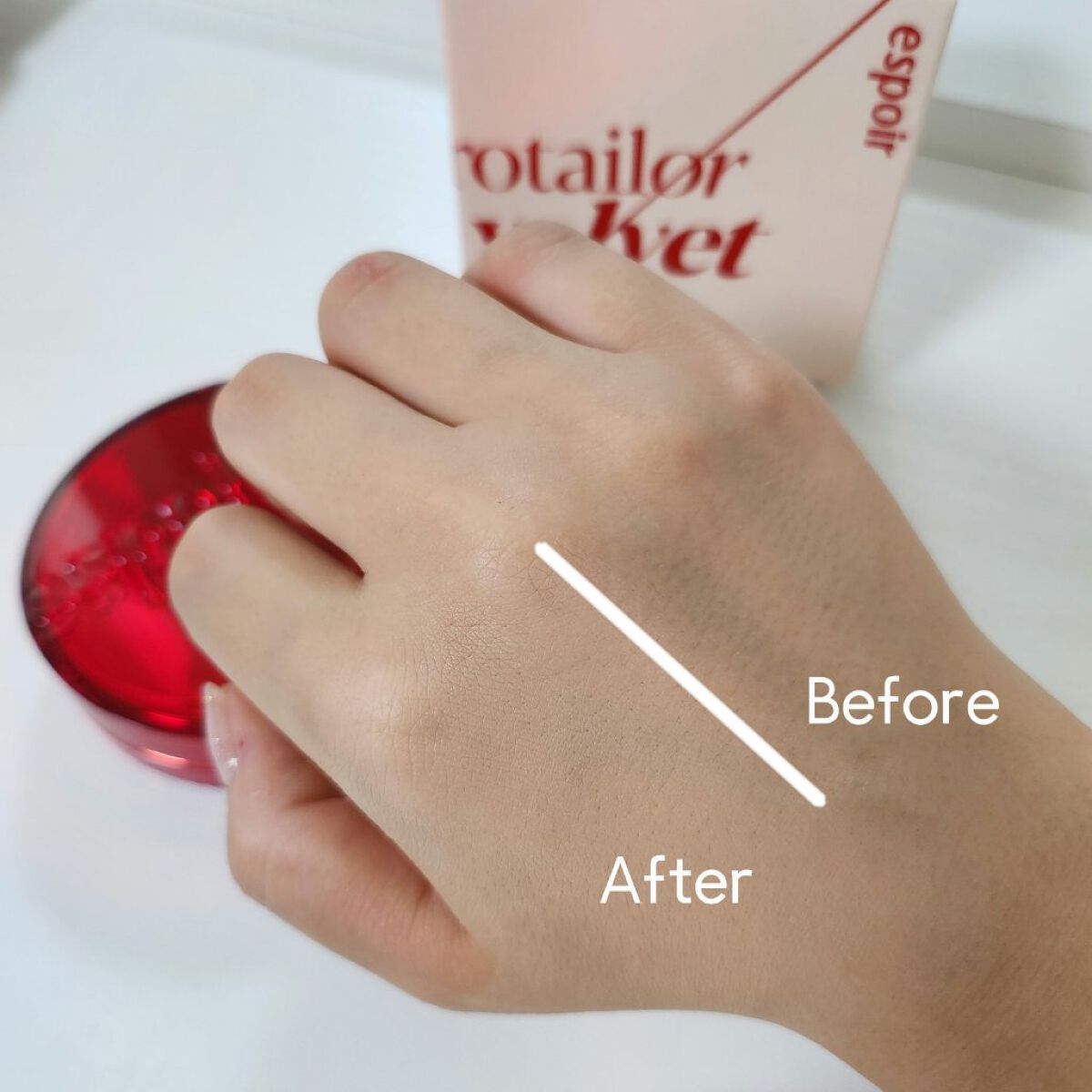 プロテーラービーベルベットカバークッション/espoir/クッションファンデーションを使ったクチコミ（3枚目）