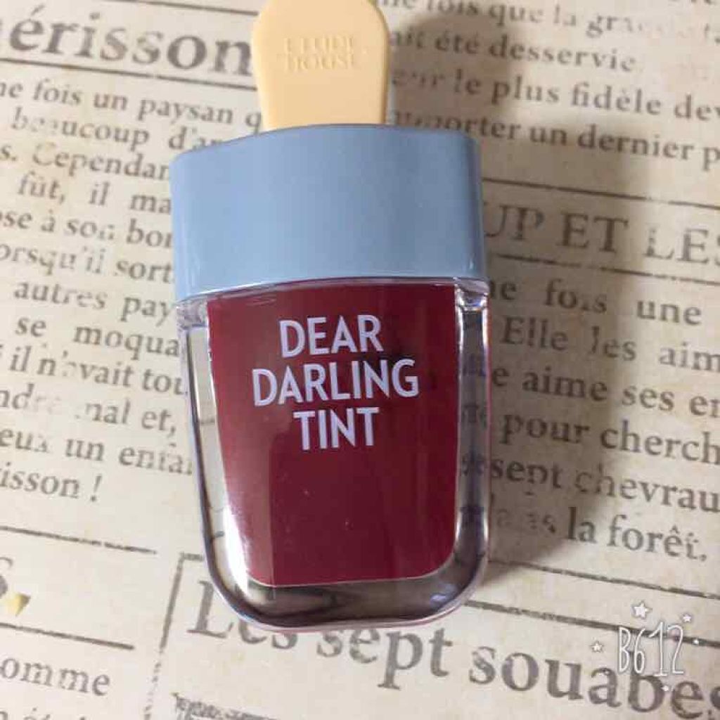 ディアダーリン ウォータージェルティント （アイスティント）/ETUDE/口紅を使ったクチコミ（1枚目）