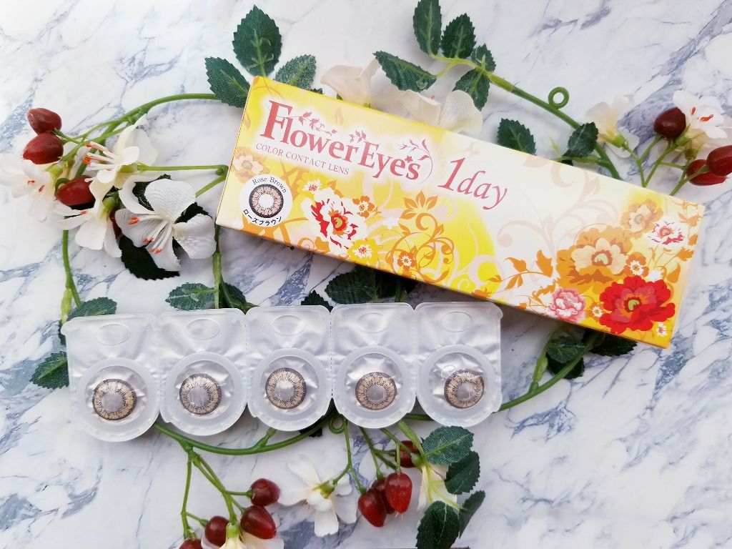 フラワーアイズ ワンデー/株式会社ビューフロンティア/ワンデー（１DAY）カラコンを使ったクチコミ（1枚目）