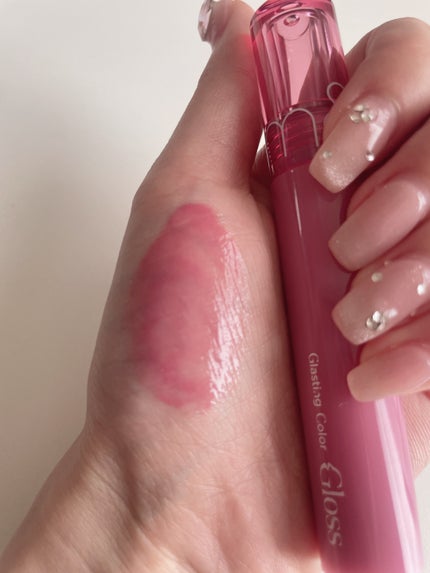 グラスティングカラーグロス/rom&nd/リップグロスを使ったクチコミ(2枚目)