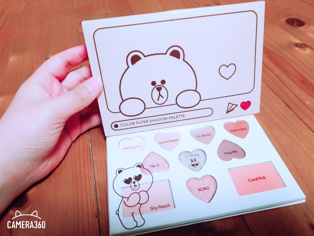 カラーフィルターシャドウパレット(ラインフレンズエディション)/MISSHA/アイシャドウパレットを使ったクチコミ(3枚目)