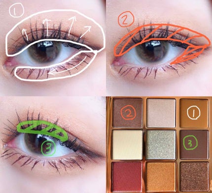 VenusMarble 9色アイシャドウパレット/Venus Marble/アイシャドウパレットを使ったクチコミ(2枚目)