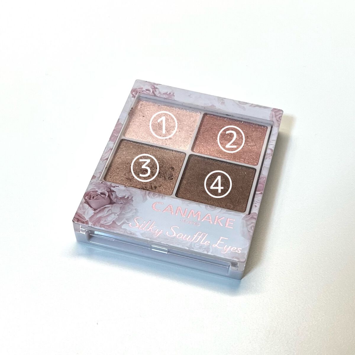 シルキースフレアイズ/キャンメイク/アイシャドウパレットを使ったクチコミ(2枚目)