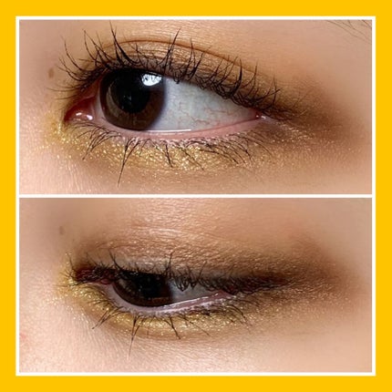 パーツリサイズシャドウ YL-1 キャメルイエロー/KATE/アイシャドウパレットを使ったクチコミ(2枚目)