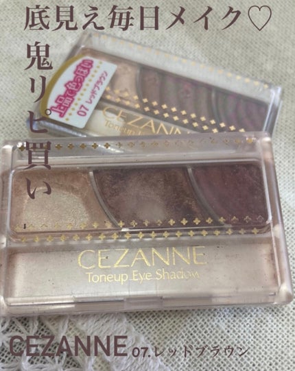 トーンアップアイシャドウ/CEZANNE/アイシャドウパレットを使ったクチコミ(1枚目)