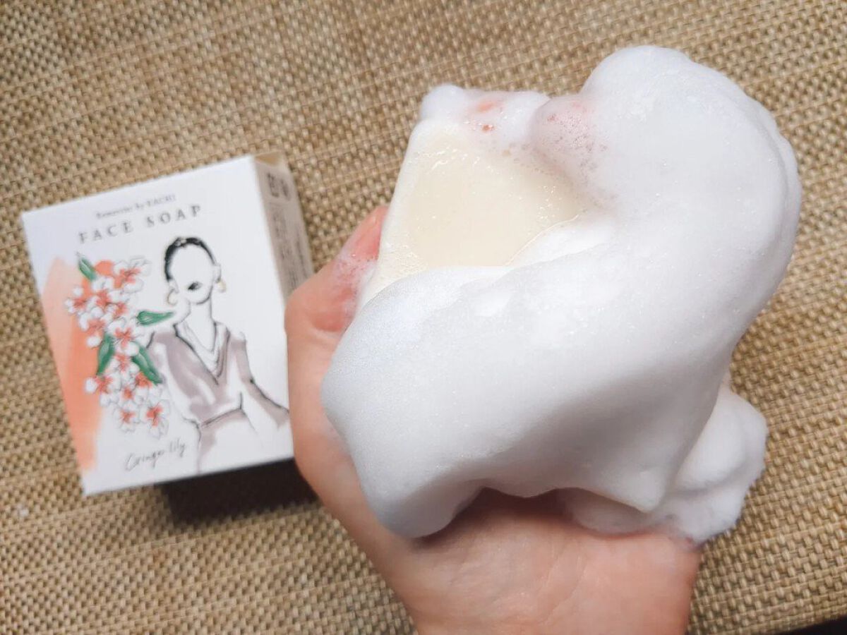 Remercierフェイスソープ/KACHI/洗顔石鹸を使ったクチコミ（2枚目）