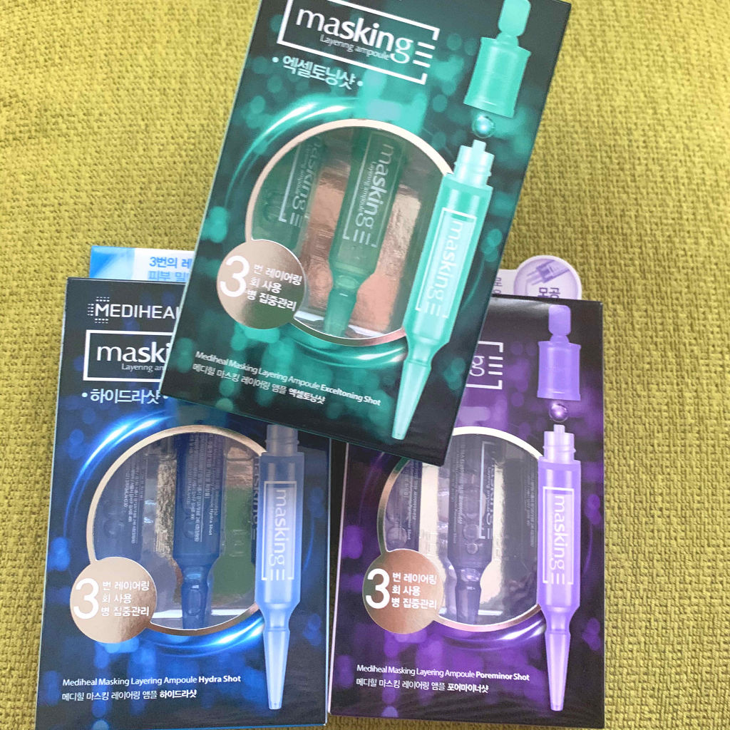 マスキング レイアリング アンプル /MEDIHEAL/美容液を使ったクチコミ（1枚目）