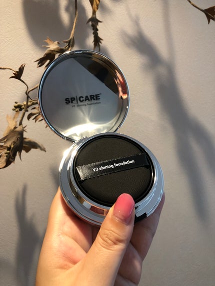 V3シャイニングファンデーション/SPICARE/クッションファンデーションを使ったクチコミ(2枚目)