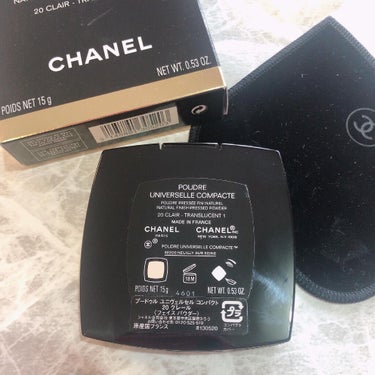 CHANEL プードゥル ユニヴェルセル コンパクトのクチコミ「CHANEL
プードゥル ユニヴェルセル コンパクト
プレスト パウダー
20 - クレール
.....」（2枚目）