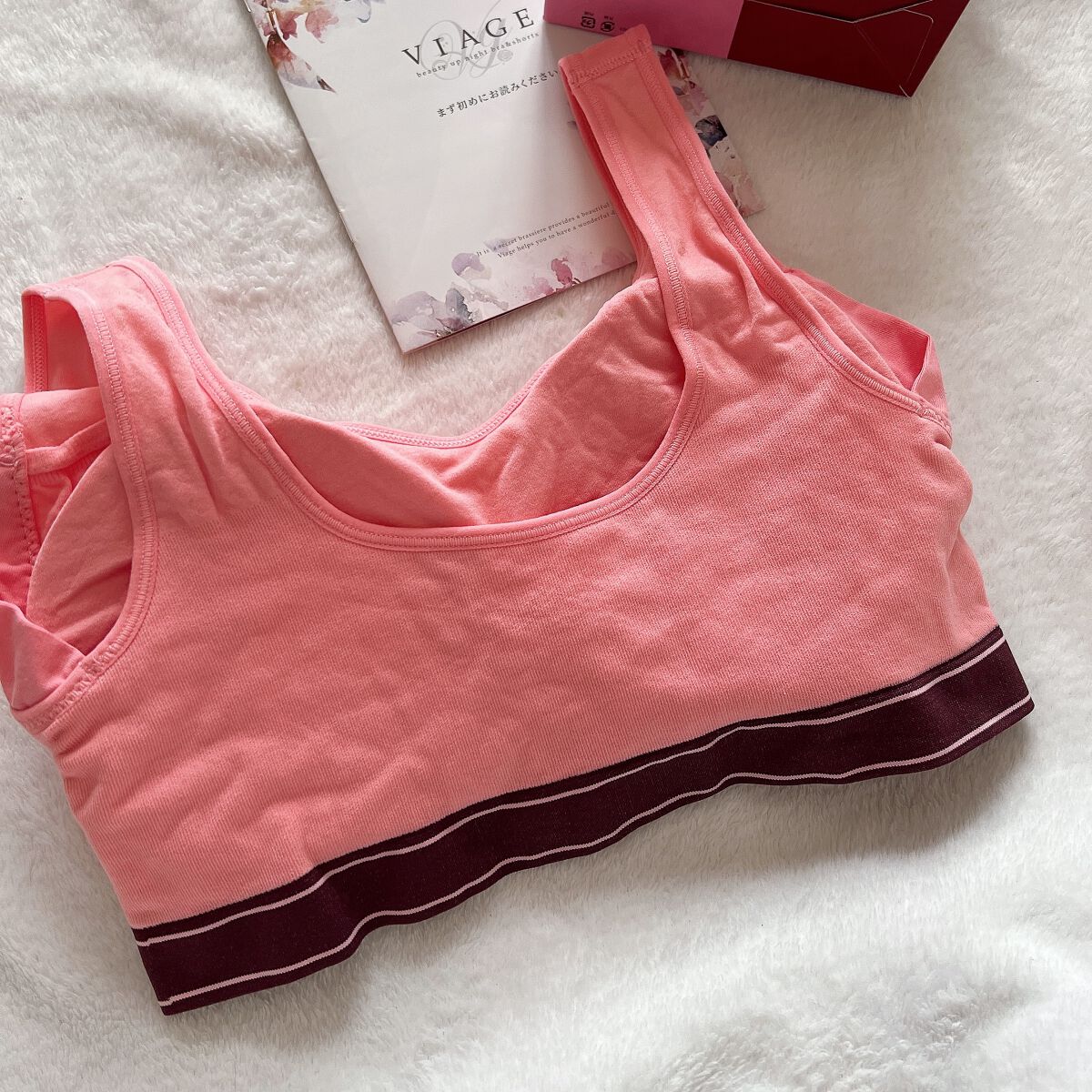 Viageビューティーアップナイトブラ スイートピンク/ネクステージ/ナイトブラを使ったクチコミ（3枚目）