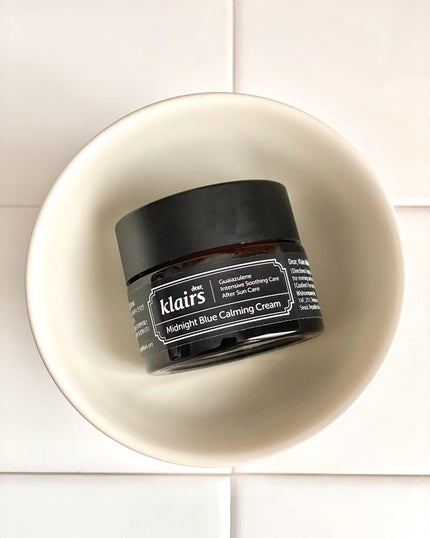 ミッドナイトブルーカーミングクリーム/Klairs/フェイスクリームを使ったクチコミ(3枚目)