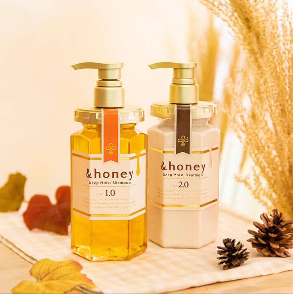 ディープモイスト シャンプー1.0／ヘアトリートメント2.0/&honey/市販シャンプーを使ったクチコミ（1枚目）