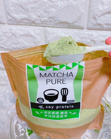 MATCHA PURE（プロテインパウダー）/ピュアパートナー/ドリンクを使ったクチコミ（2枚目）