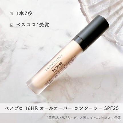 ベアプロ 16HR オールオーバー コンシーラー SPF25(PA+++)/bareMinerals/リキッドコンシーラーを使ったクチコミ(1枚目)