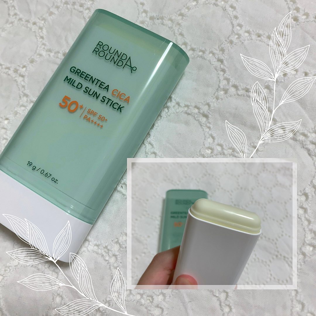 グリーンティー CICA マイルド サンスティック/ラウンドアラウンド/日焼け止めスティックを使ったクチコミ（1枚目）
