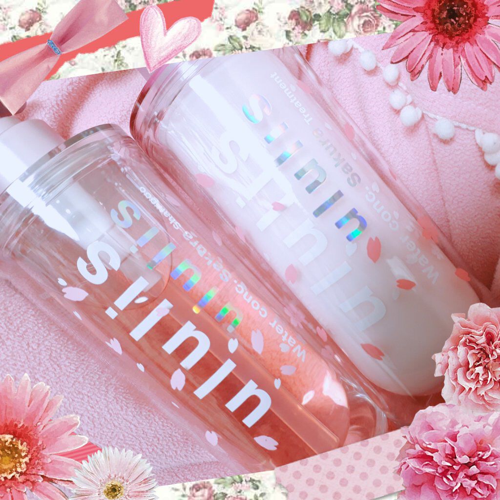 ウォーターコンク モイスト シャンプー（桜ver.)/ヘアトリートメント(桜ver.)/ululis/市販シャンプーを使ったクチコミ（1枚目）