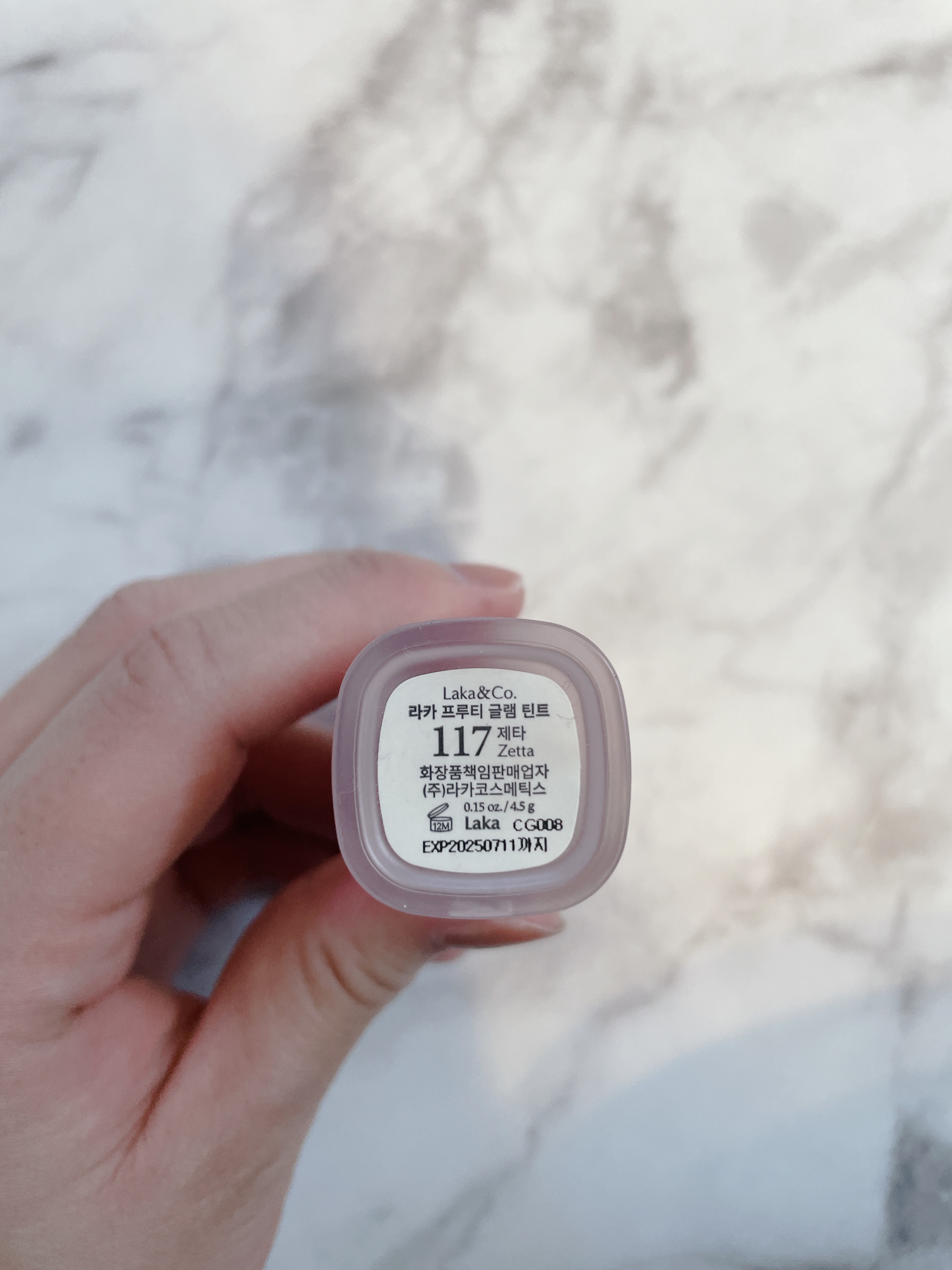 フルーティーグラムティント 117 ゼタ/Laka/リップティントを使ったクチコミ（3枚目）