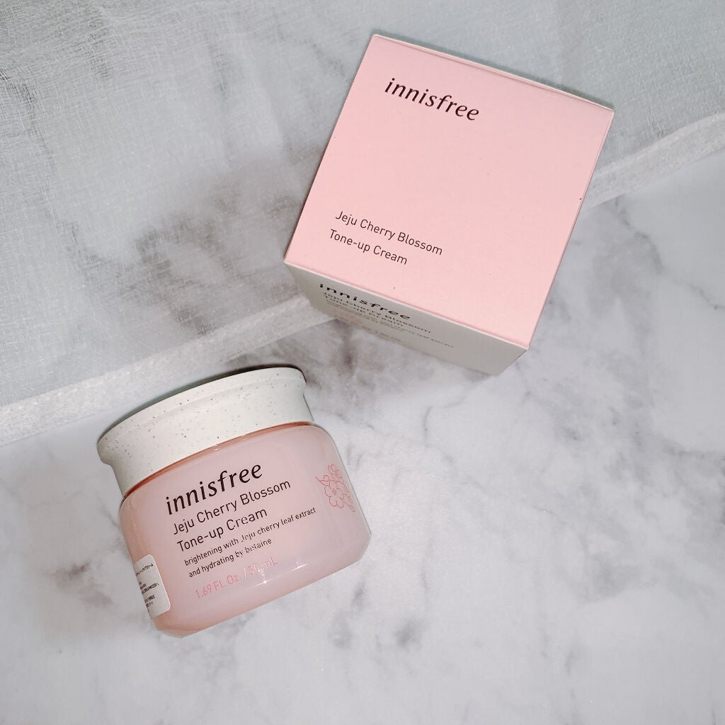 チェジュ チェリーブロッサム トーンアップクリーム/innisfree/化粧下地を使ったクチコミ(2枚目)