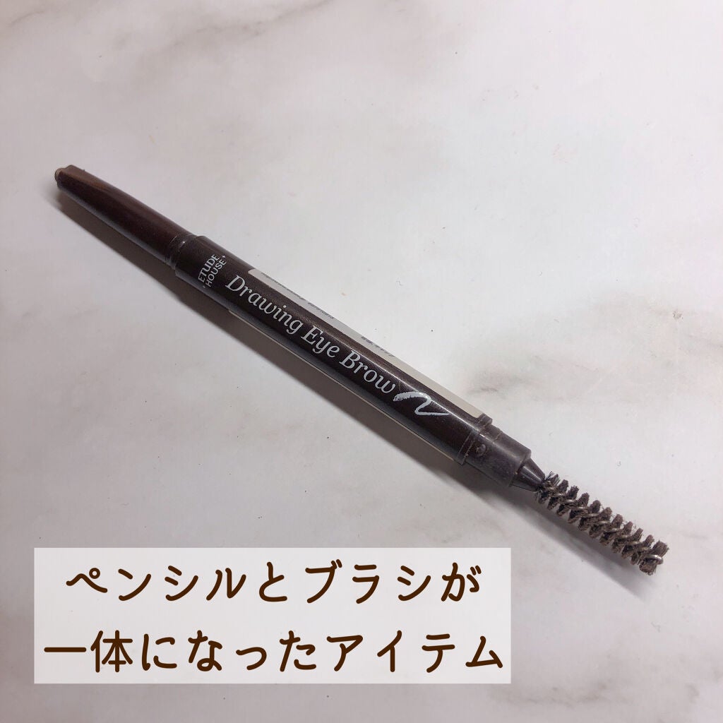 ドローイング アイブロウ ペンシル/ETUDE/アイブロウペンシルを使ったクチコミ(2枚目)