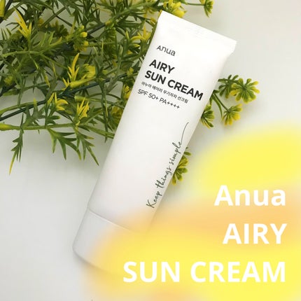 エアリーサンクリーム SPF50+PA++++/Anua/日焼け止めクリームを使ったクチコミ(1枚目)