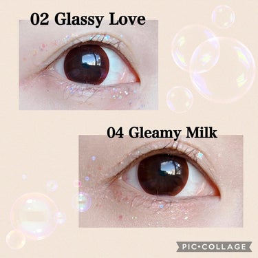 ビディボブグリッタージェル Gleamy Milk/Glint/ジェル・クリームアイシャドウを使ったクチコミ（3枚目）