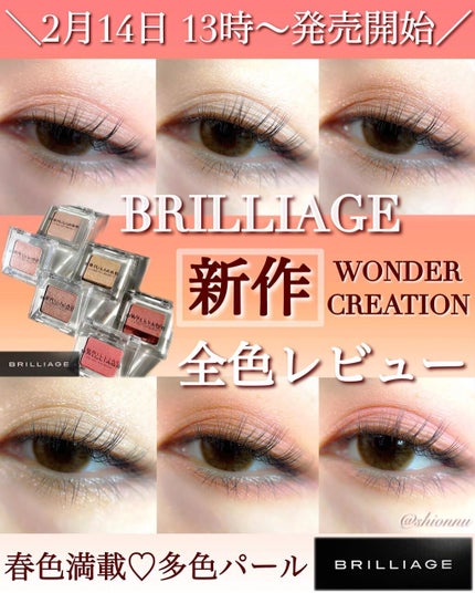 ワンダークリエイション  F01-シャーロット/ブリリアージュ/単色アイシャドウを使ったクチコミ(1枚目)