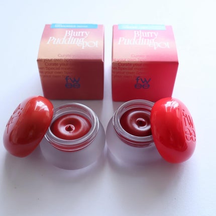 フィー リップアンドチーク ブラーリープリンポット RS04 メモリーズ/fwee/口紅を使ったクチコミ(2枚目)