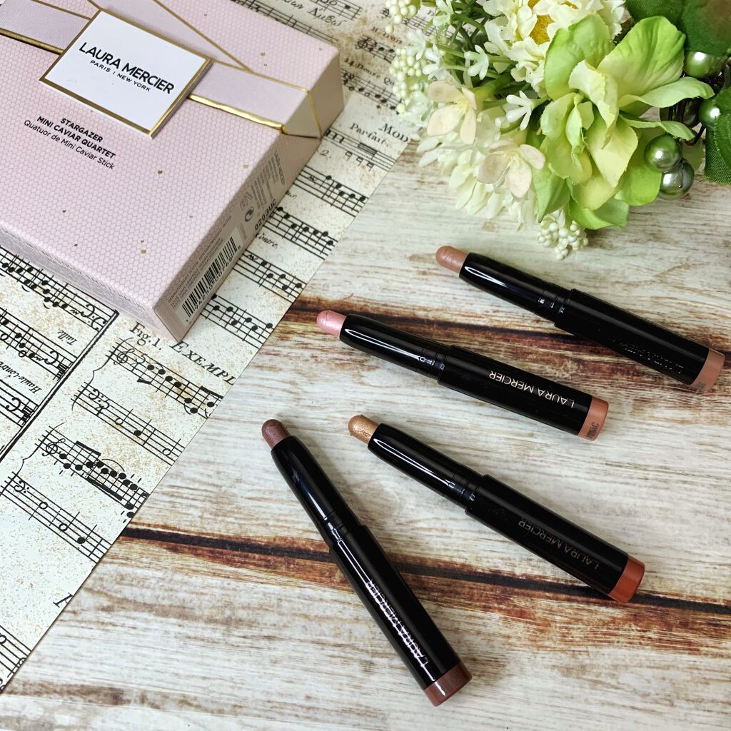 スターゲイザー ミニ キャビアスティック カルテット/ローラ メルシエ/メイクアップキットを使ったクチコミ(1枚目)