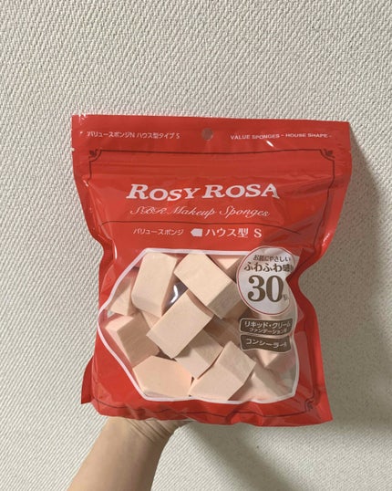 バリュースポンジN ハウス型タイプS 30P/ロージーローザ/パフ・スポンジを使ったクチコミ(1枚目)