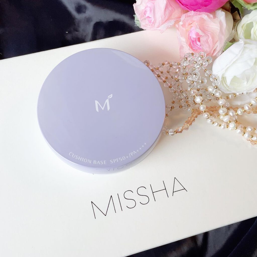 M クッションベース（ラベンダー）/MISSHA/化粧下地を使ったクチコミ（1枚目）