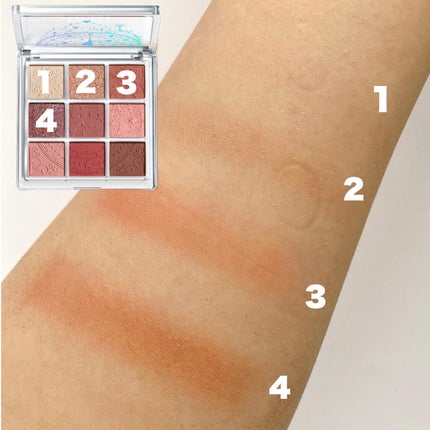 クォーツ 9色アイシャドウパレット(ドリームランドアイシャドウ)/ZEESEA/アイシャドウパレットを使ったクチコミ(3枚目)