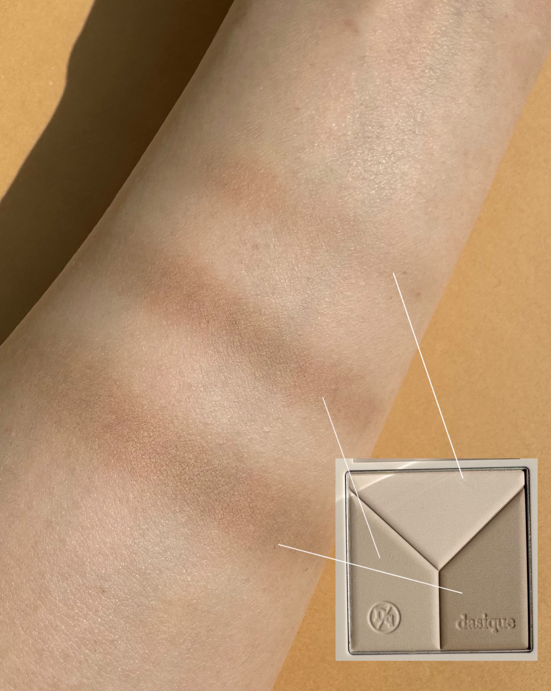 Vカットブレンディングシェーディング 02 クールブレンディング/dasique/シェーディングを使ったクチコミ（3枚目）