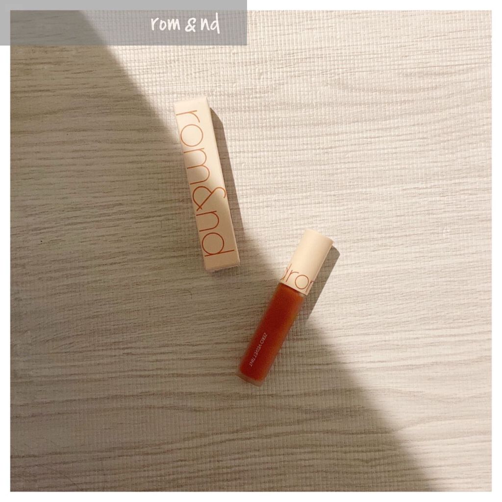 ゼロベルベットティント 17 トースティヌード(TOASTY NUDE)/rom&nd/リップティントを使ったクチコミ（1枚目）