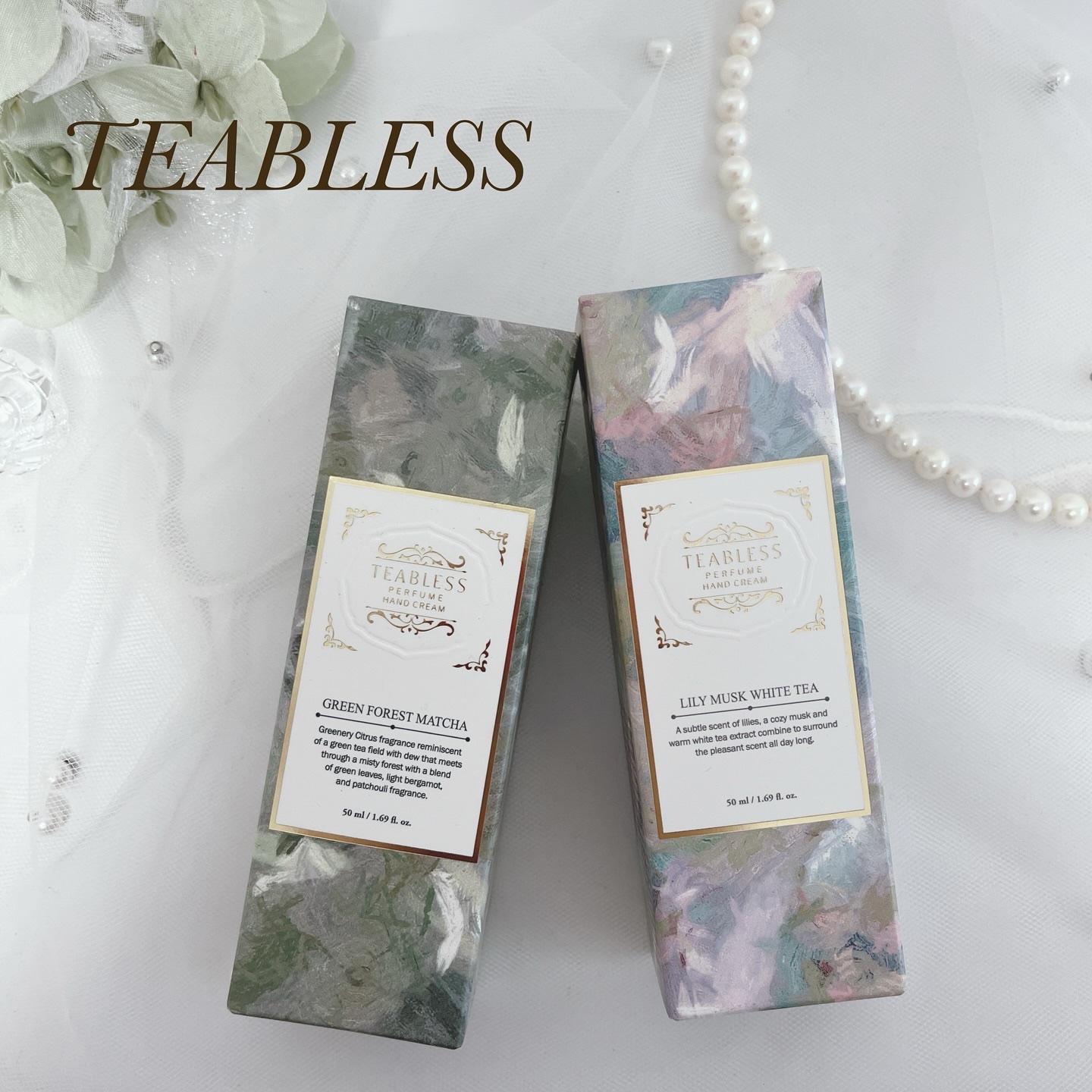 パフュームハンドクリーム グリーンフォーレスト抹茶/TEABLESS/その他を使ったクチコミ（1枚目）