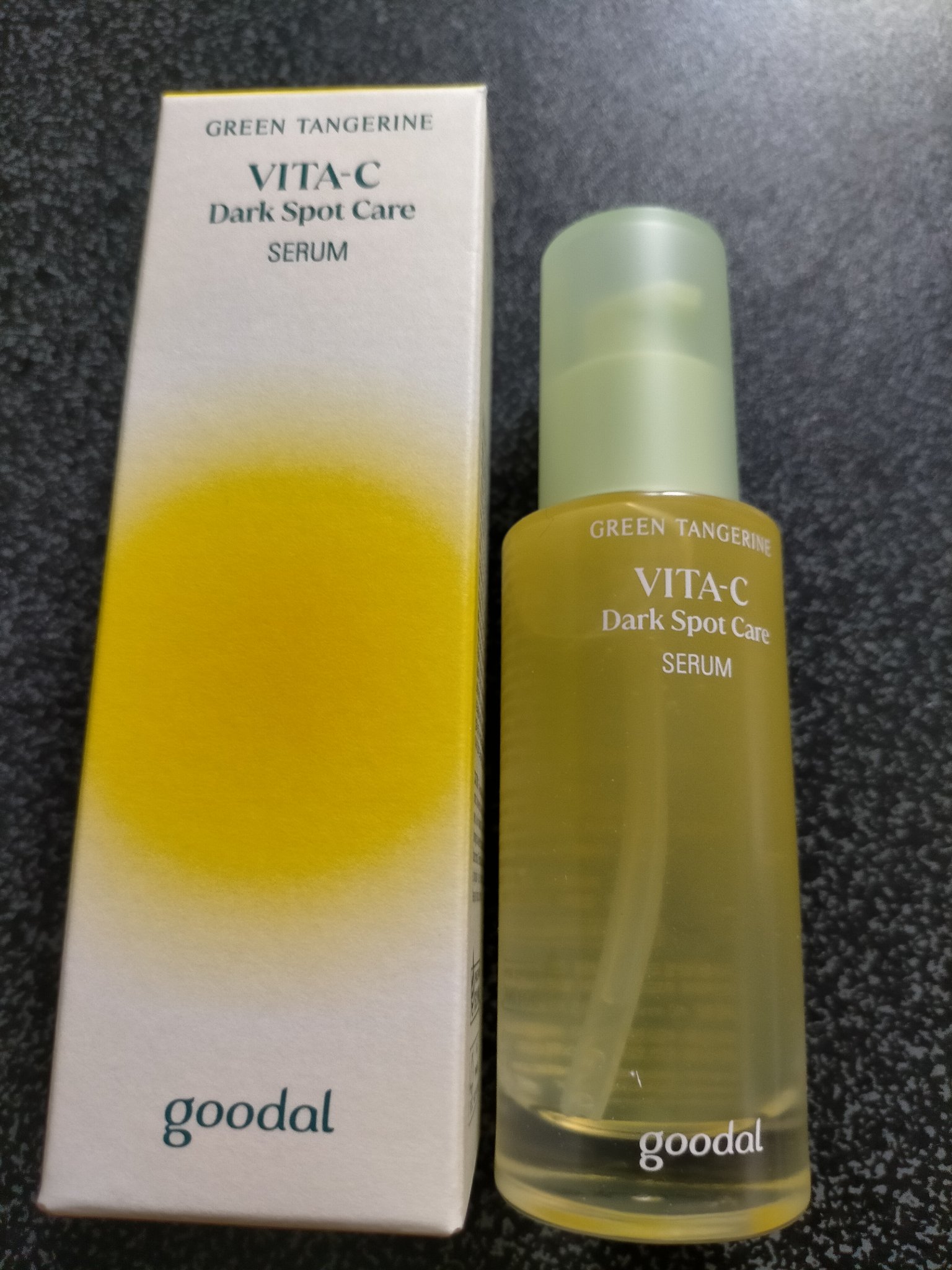 グリーンタンジェリン ビタC ダークスポットケアセラム/goodal/美容液を使ったクチコミ（1枚目）
