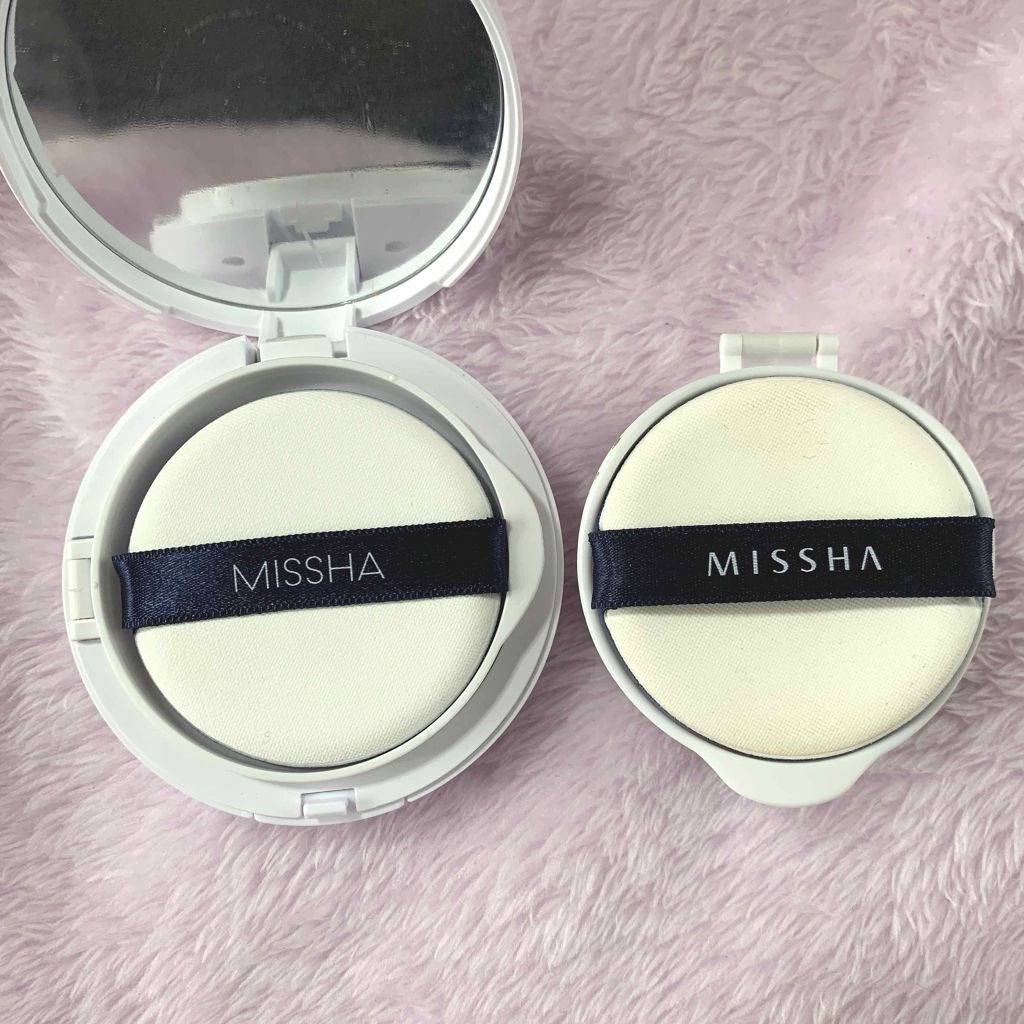 M クッション ファンデーション(モイスチャー)/MISSHA/クッションファンデーションを使ったクチコミ(2枚目)