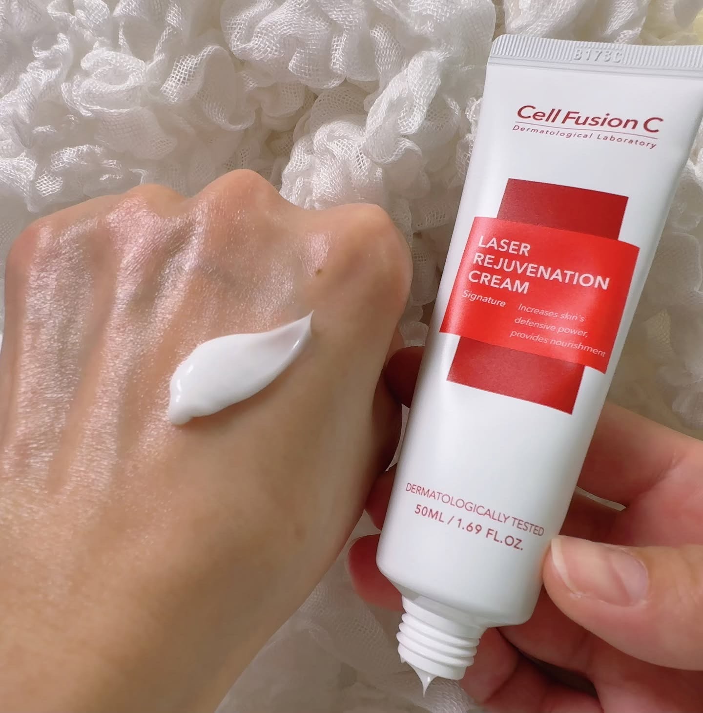 LASER REJUVENATION CREAM/Cell Fusion C(セルフュージョンシー)/フェイスクリームを使ったクチコミ（3枚目）