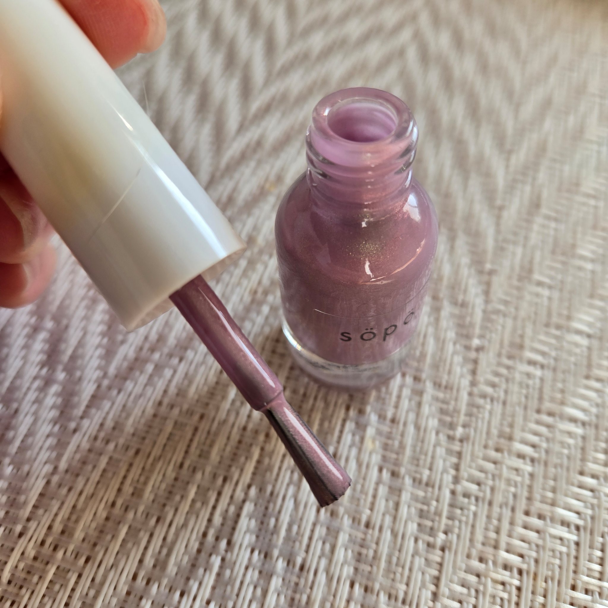 ネイルポリッシュ 07 パールライラック/sopo/マニキュアを使ったクチコミ（2枚目）