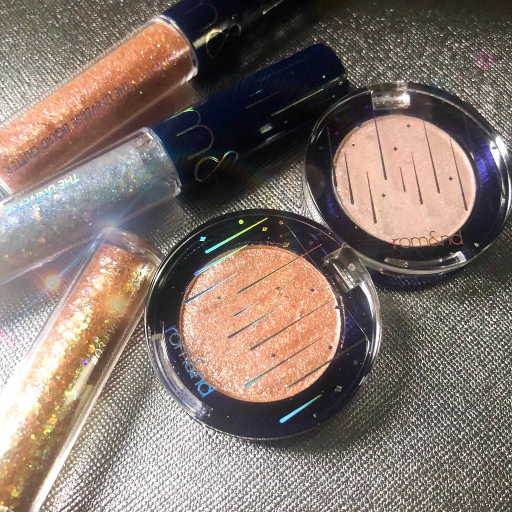 グリッター シャドウ カラー/rom&nd/グリッターを使ったクチコミ（1枚目）